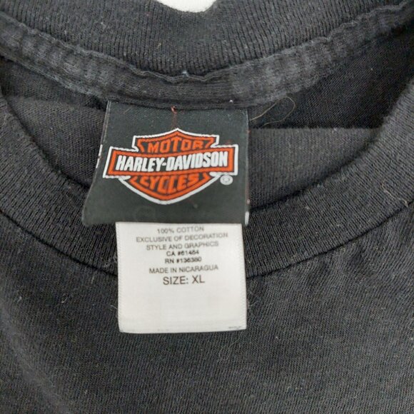 Harley-Davidson Lone Wolf Spokane WA T-Shirt Mens  XL Black Cotton Motorcycle - Picture 3 of 6
